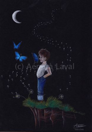 petit garçon aux papillons
